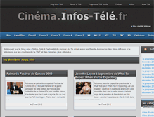 Tablet Screenshot of cinema.infos-tele.fr